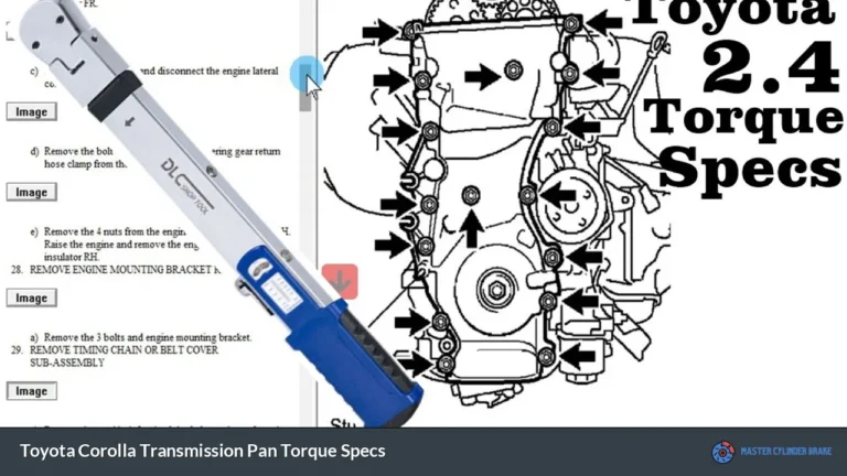 Toyota Corolla Transmission Pan Torque Specs