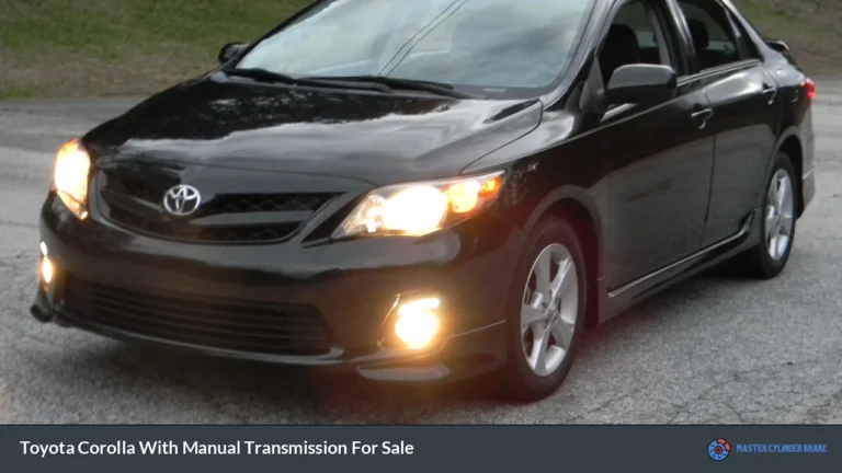 Toyota Corolla With Manual Transmission For Sale