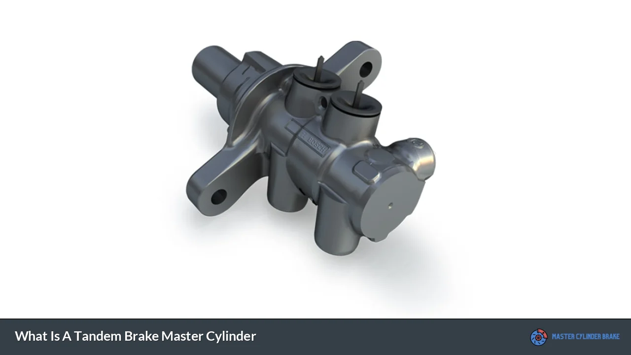 What Is A Tandem Brake Master Cylinder