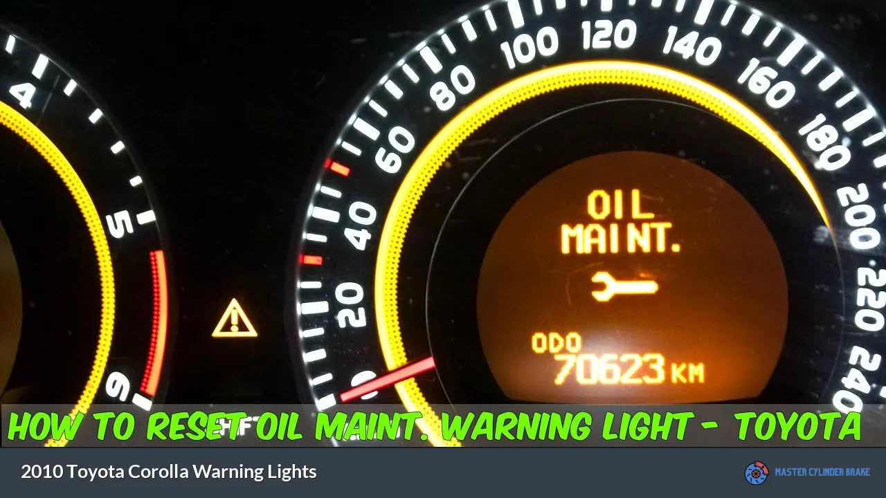 2010 Toyota Corolla Warning Lights