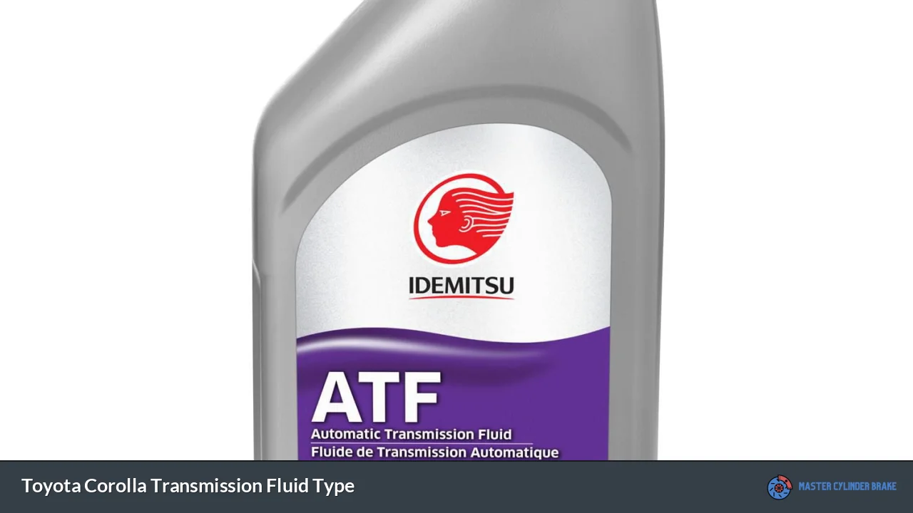 Toyota Corolla Transmission Fluid Type