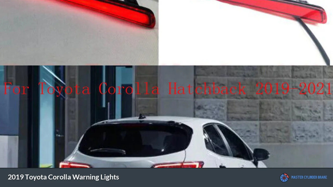 2019 Toyota Corolla Warning Lights