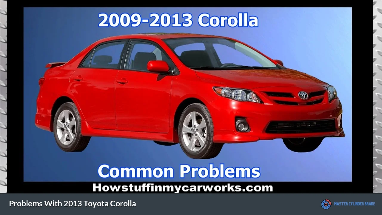 Problems With 2013 Toyota Corolla