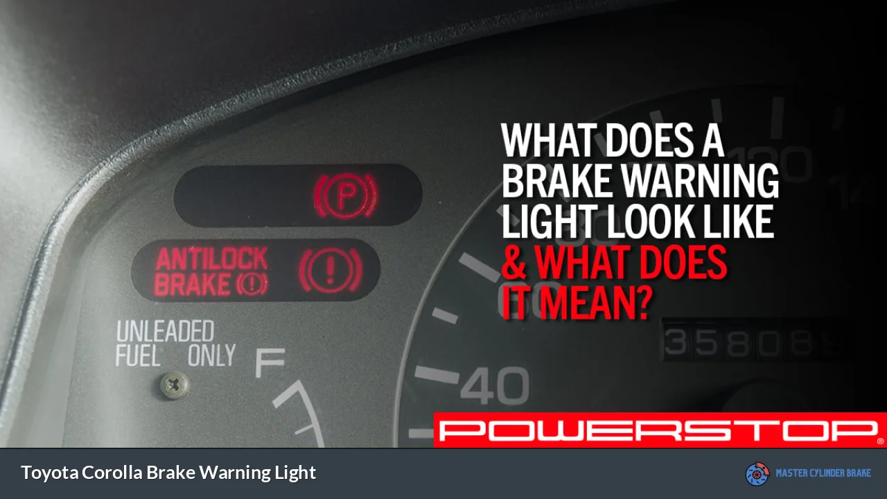 Toyota Corolla Brake Warning Light