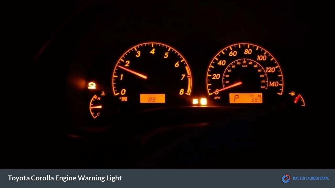 Toyota Corolla Engine Warning Light