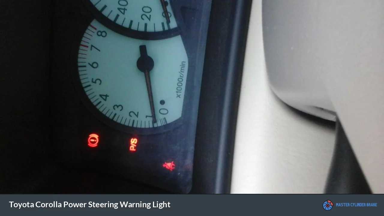 Toyota Corolla Power Steering Warning Light