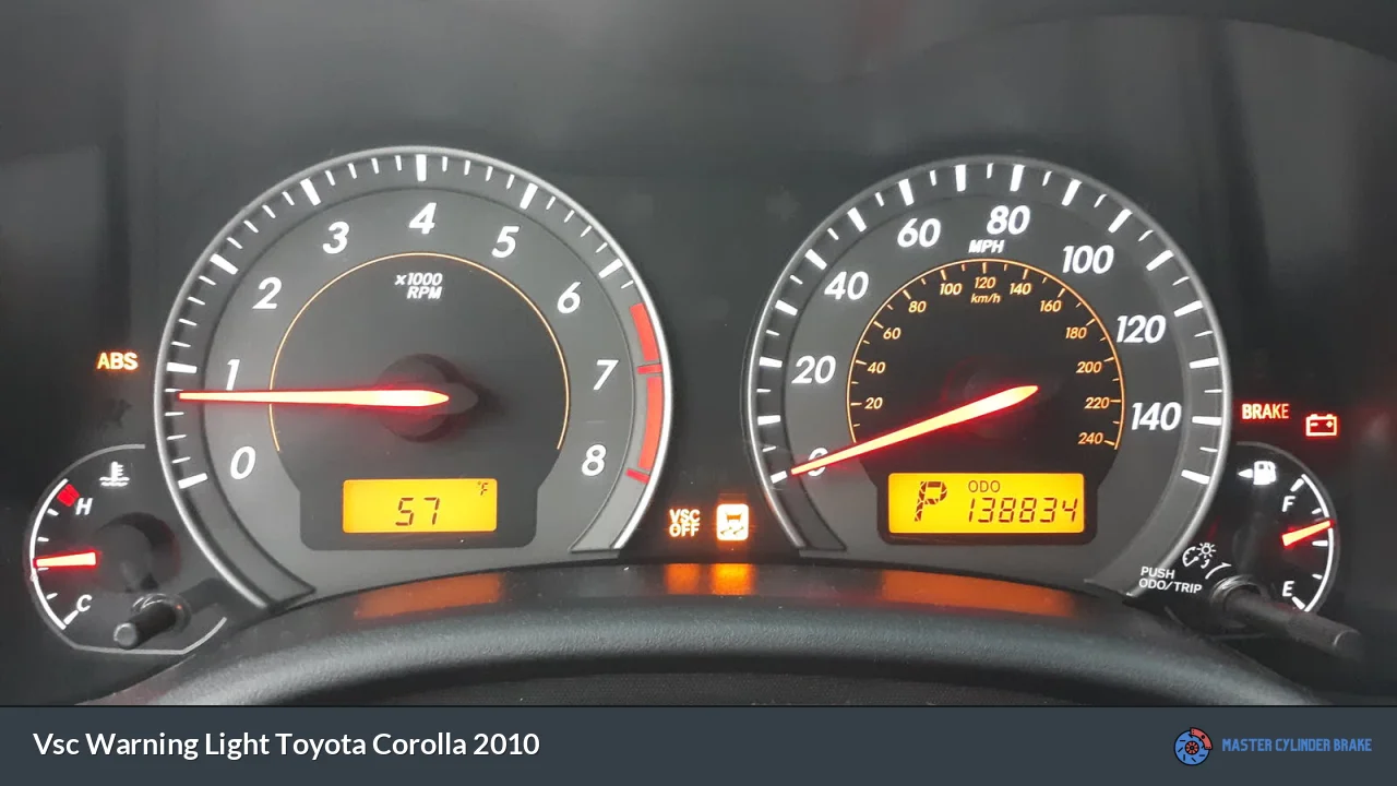 Vsc Warning Light Toyota Corolla 2010