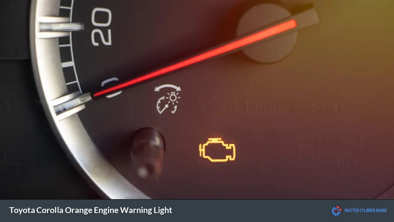 Toyota Corolla Orange Engine Warning Light