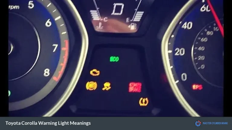 Toyota Corolla Warning Light Meanings