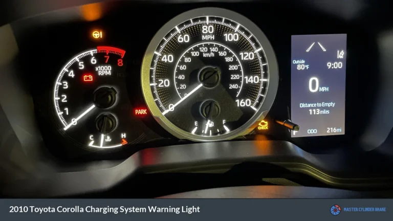 2010 Toyota Corolla Charging System Warning Light