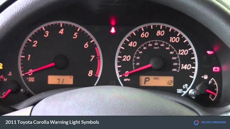 2011 Toyota Corolla Warning Light Symbols