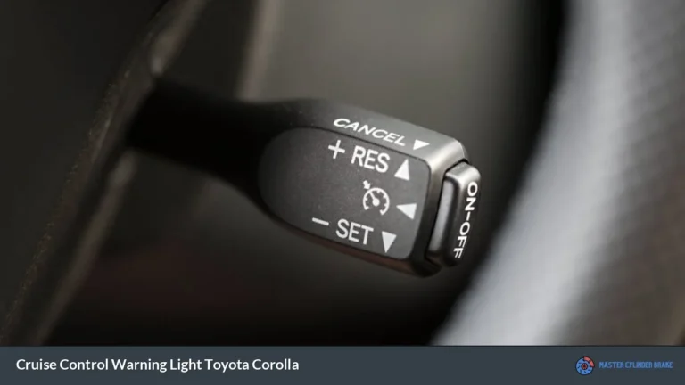 Cruise Control Warning Light Toyota Corolla