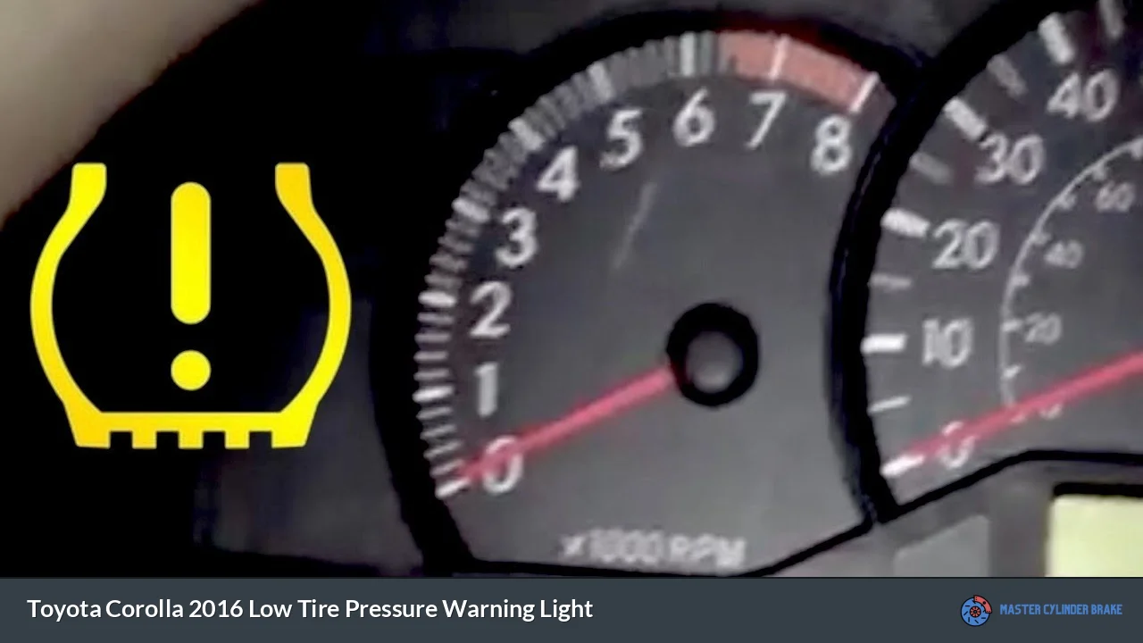 Toyota Corolla 2016 Low Tire Pressure Warning Light