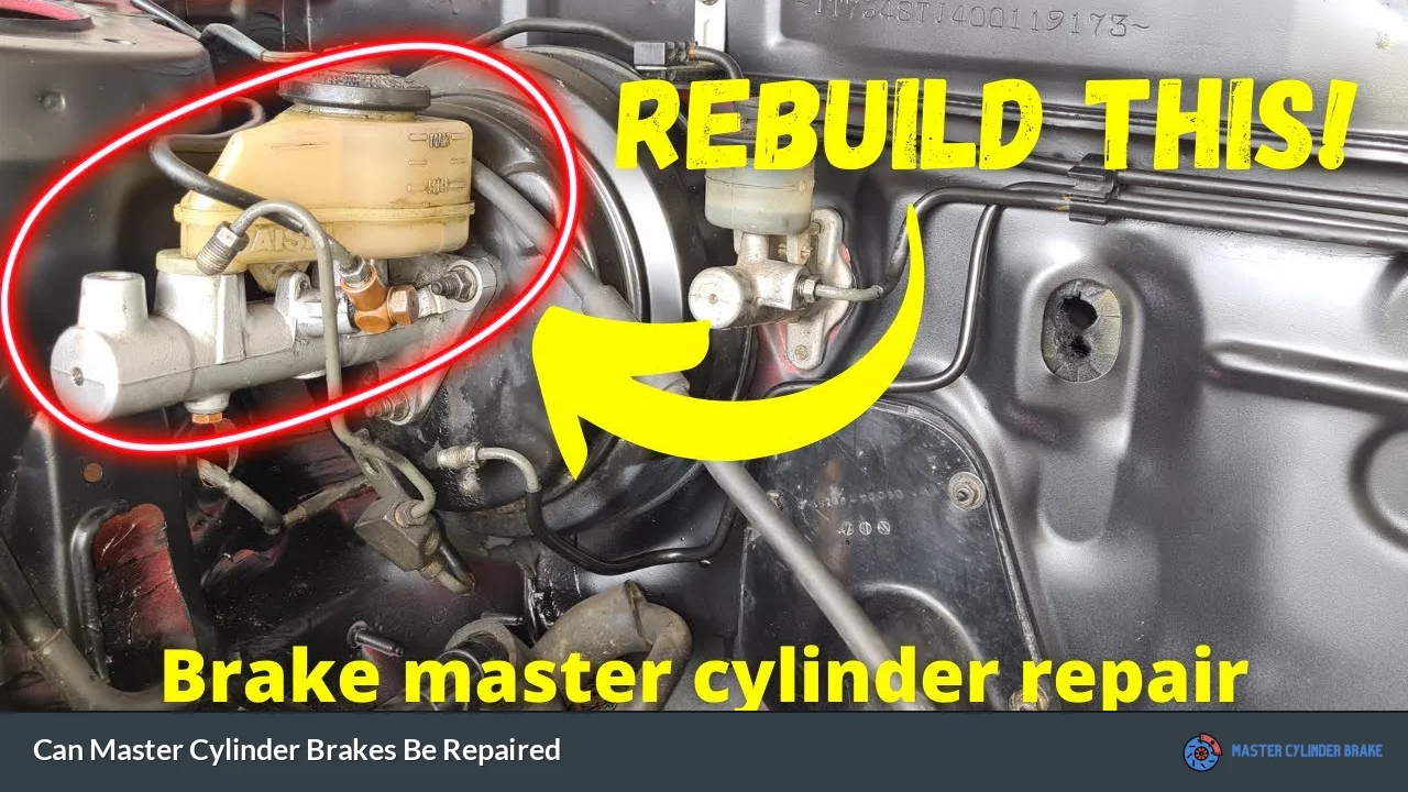 Can Master Cylinder Brakes Be Repaired