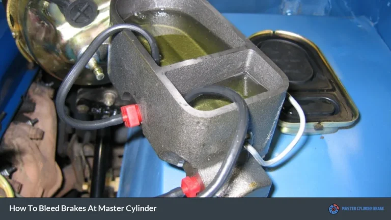 How To Bleed Brakes At Master Cylinder